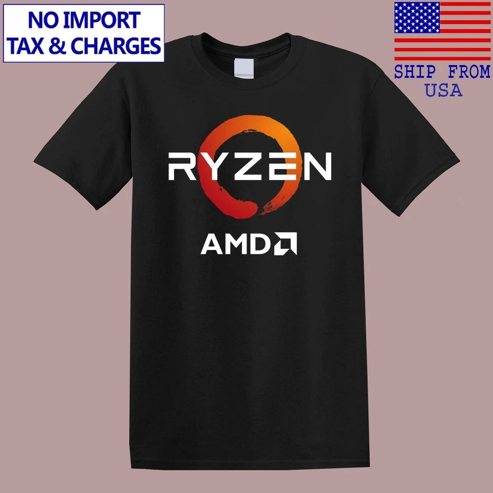 AMD Ryzen Gaming Computer Men's Black Size S-5XL