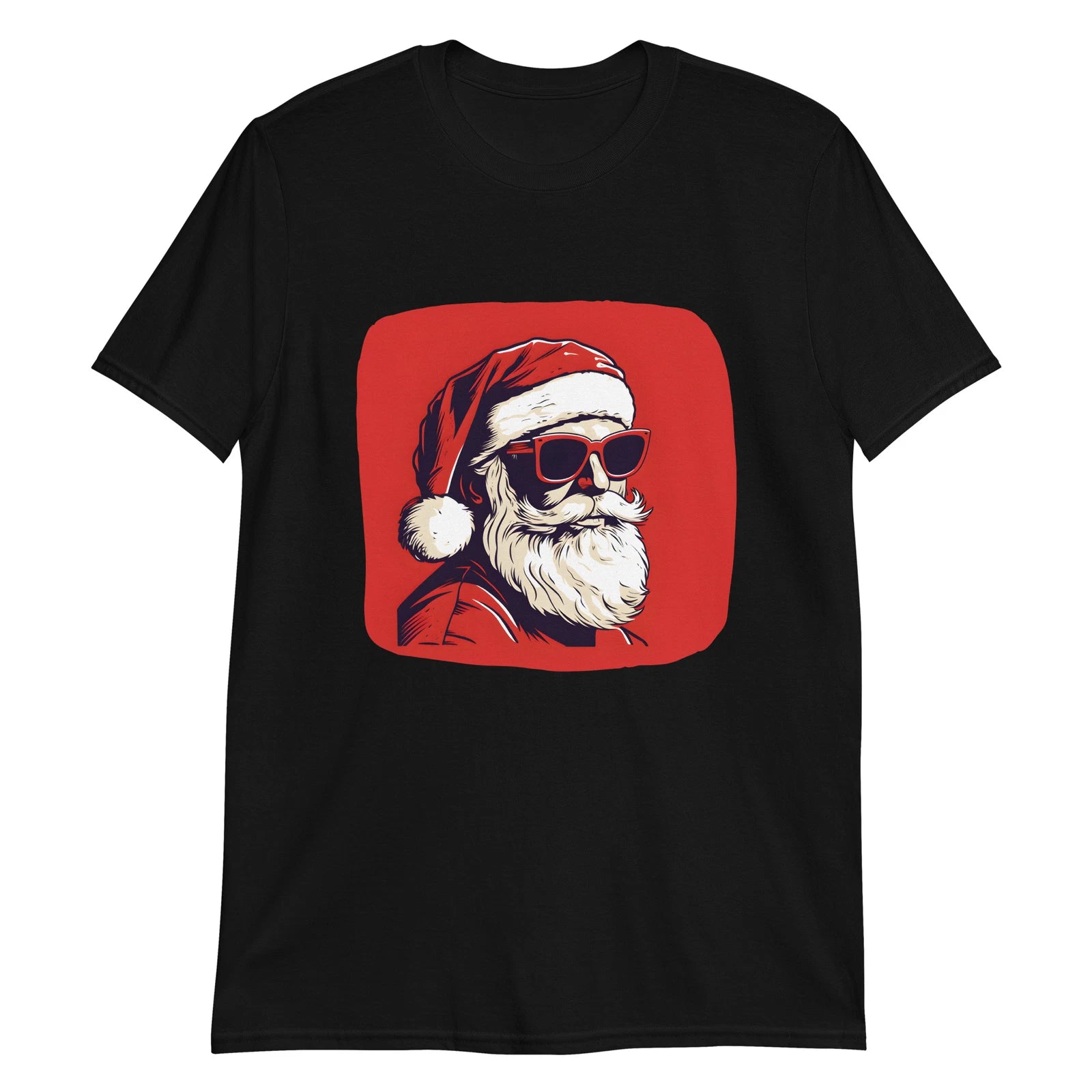 Cool Santa Wears Red Sunglasses T-Shirt
