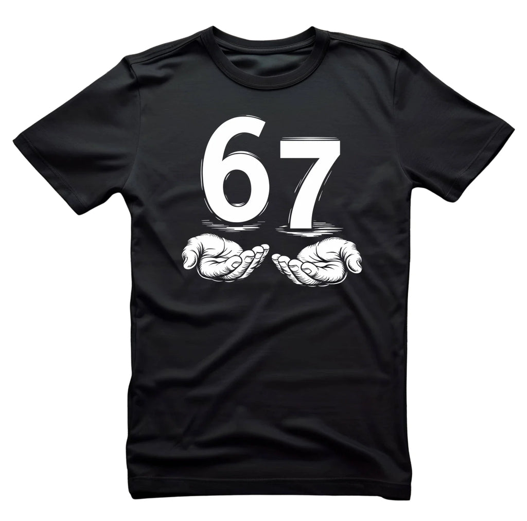 Six Seven 67 Kids Teen Boys Men 6-7 Meme Hands Funny T-Shirt, Unisex