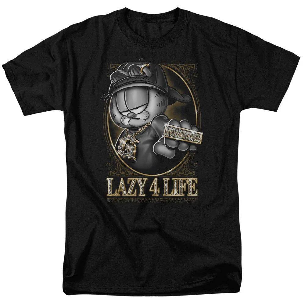 Garfield "Lazy 4 Life" T-Shirt - Regular or Tank - to 6X