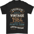 Premium Vintage 62nd Birthday 1964 Mens T-Shirt 100% Cotton