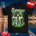 Father Retro Sabaton Band Shirt Classic Black Unisex Heavy Metal Tee S-5XL