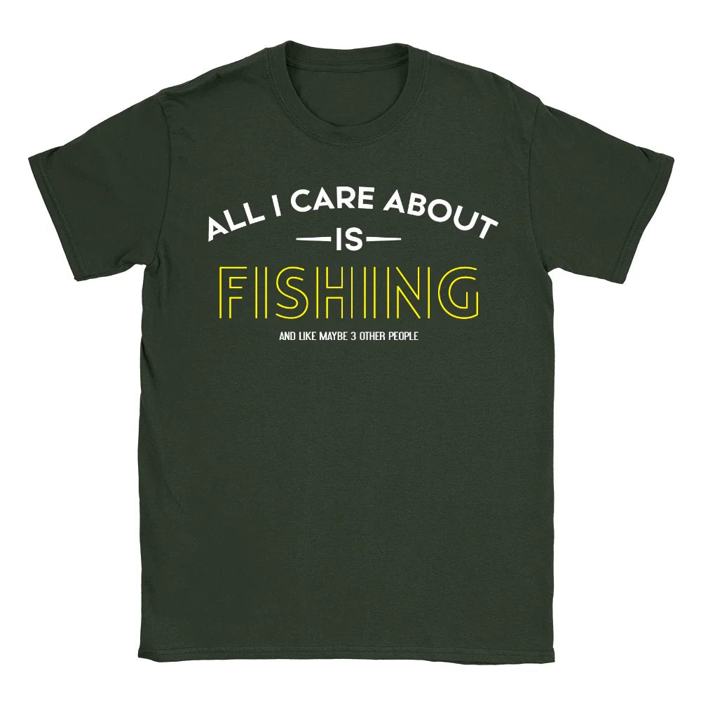 AICAI Fishing Mens T-Shirt Funny Joke Dad Fish Gift Husband Present Top