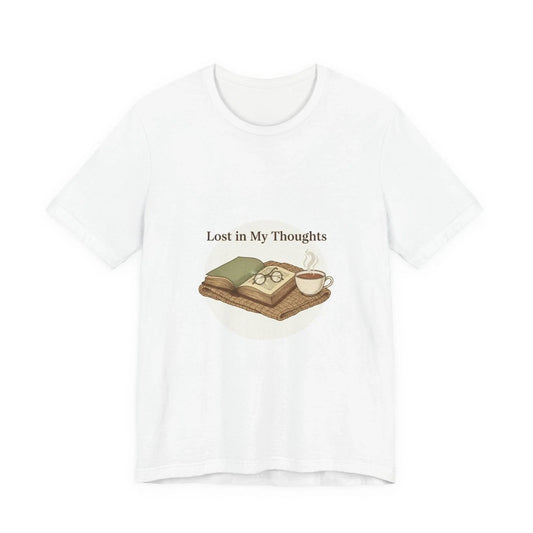 Lost in My Thoughts Tee | Book Lover Shirt, Literary Typewriter Style