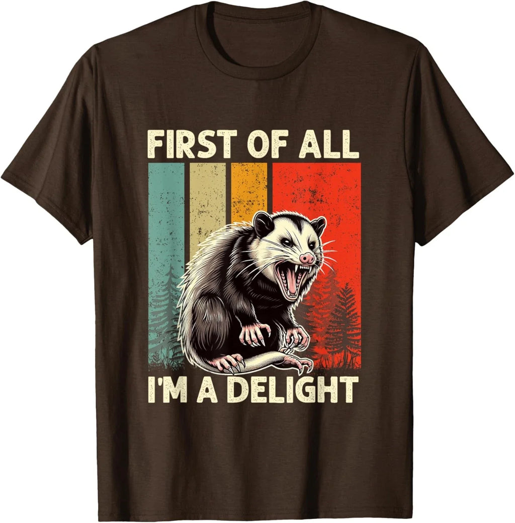Sarcastic Possum Angry Opossum Design Delight Unisex T-Shirt
