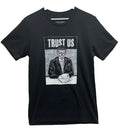 Black Rifle Coffee Company Men’s graphic  T- Shirt Black Size Med “Trust Us”