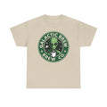Galactic Brew Alien Coffee Logo Tee | Space Coffee Shirt