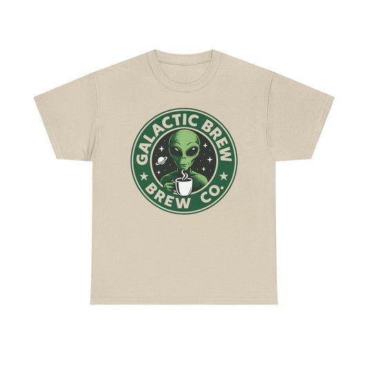 Galactic Brew Alien Coffee Logo Tee | Space Coffee Shirt