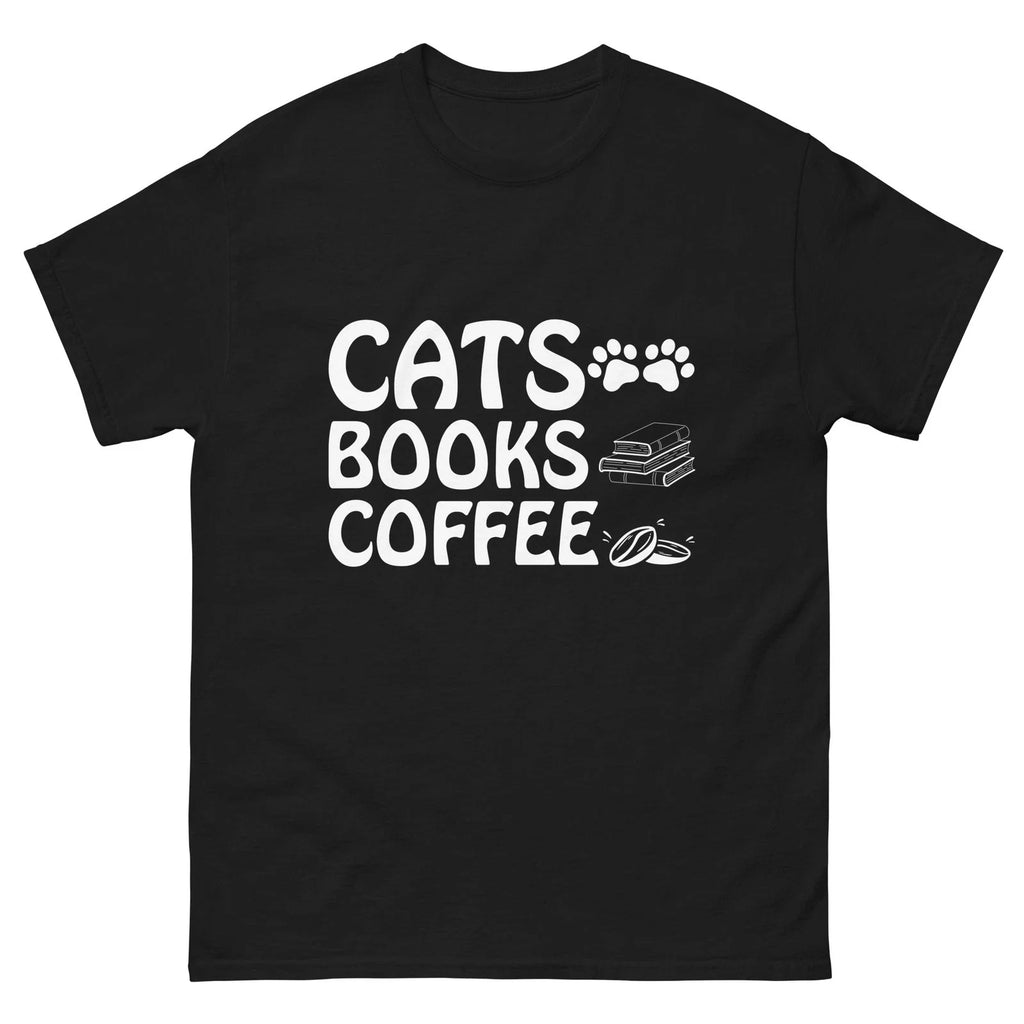 Cats Books Coffee – Funny Cat Lover Reading Design