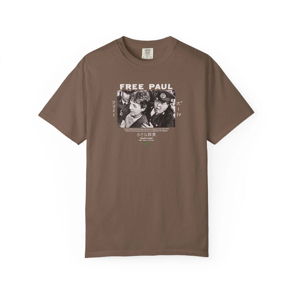 Free Paul McCartney Shirt Tokyo Beatles Marijuana Vintage Tee
