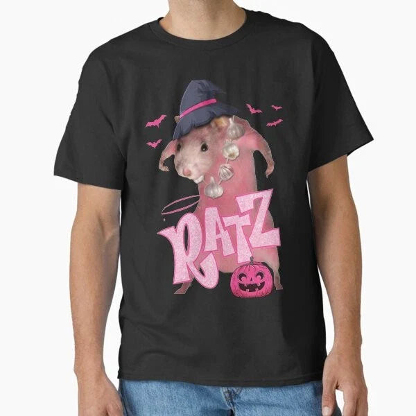 Halloween RATZ Pink Meme Classic T-Shirt Made in USA/AUS T-Shirt S-2XL