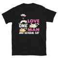 Love One Man Cute Cat Funny Animal Kitty Cats T-Shirt