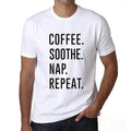 ULTRABASIC men's t-shirt coffee soothing nap repeated coffee soothe nap