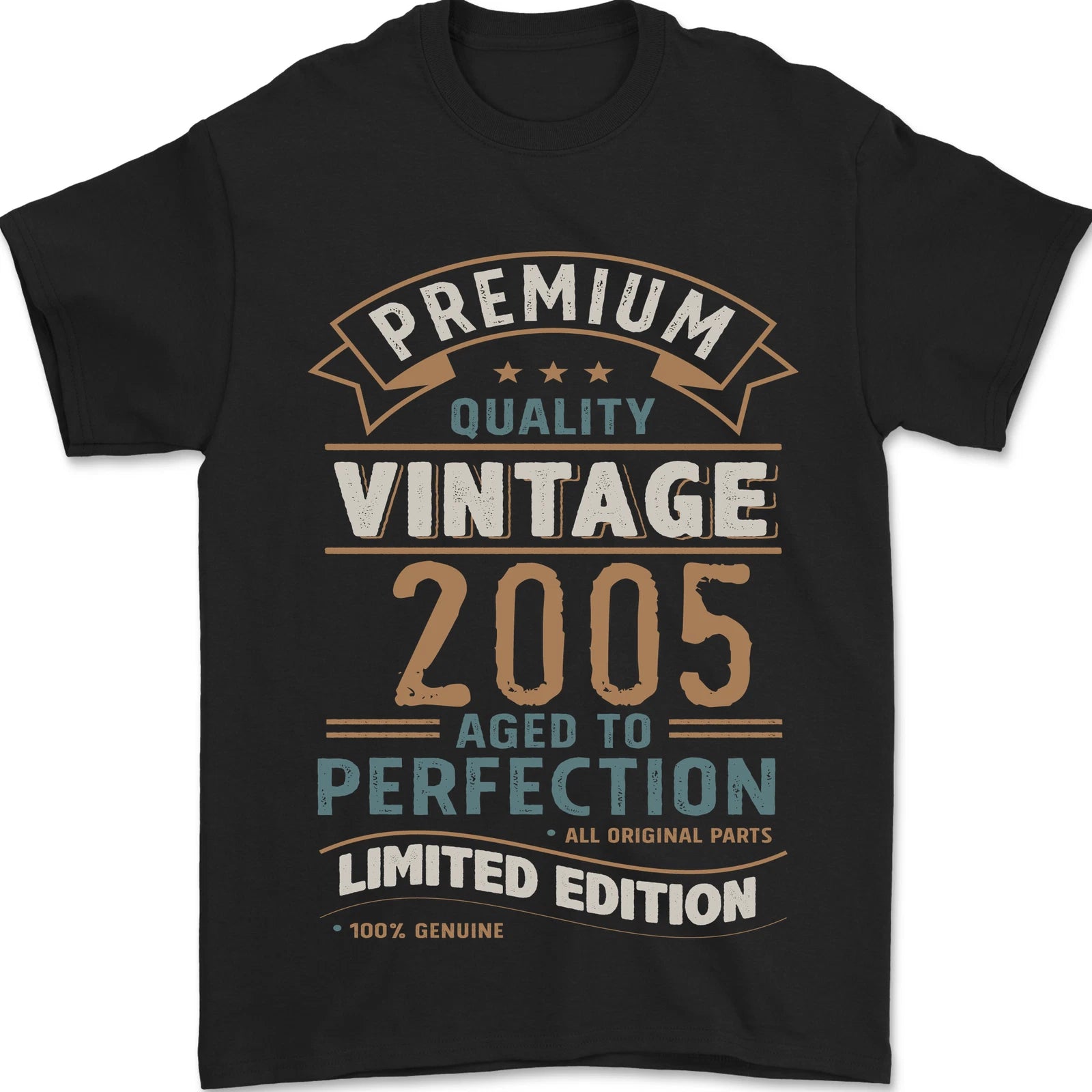 Premium Vintage 21st Birthday 2005 Mens T-Shirt 100% Cotton