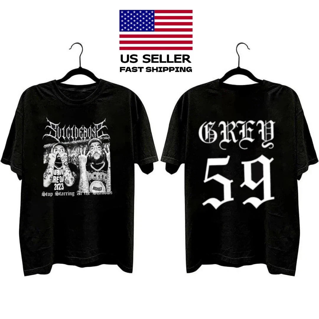 Suicideboys Street Style Grey 59 Grey Day Tour 2025 Music Concert T-shirt Unisex