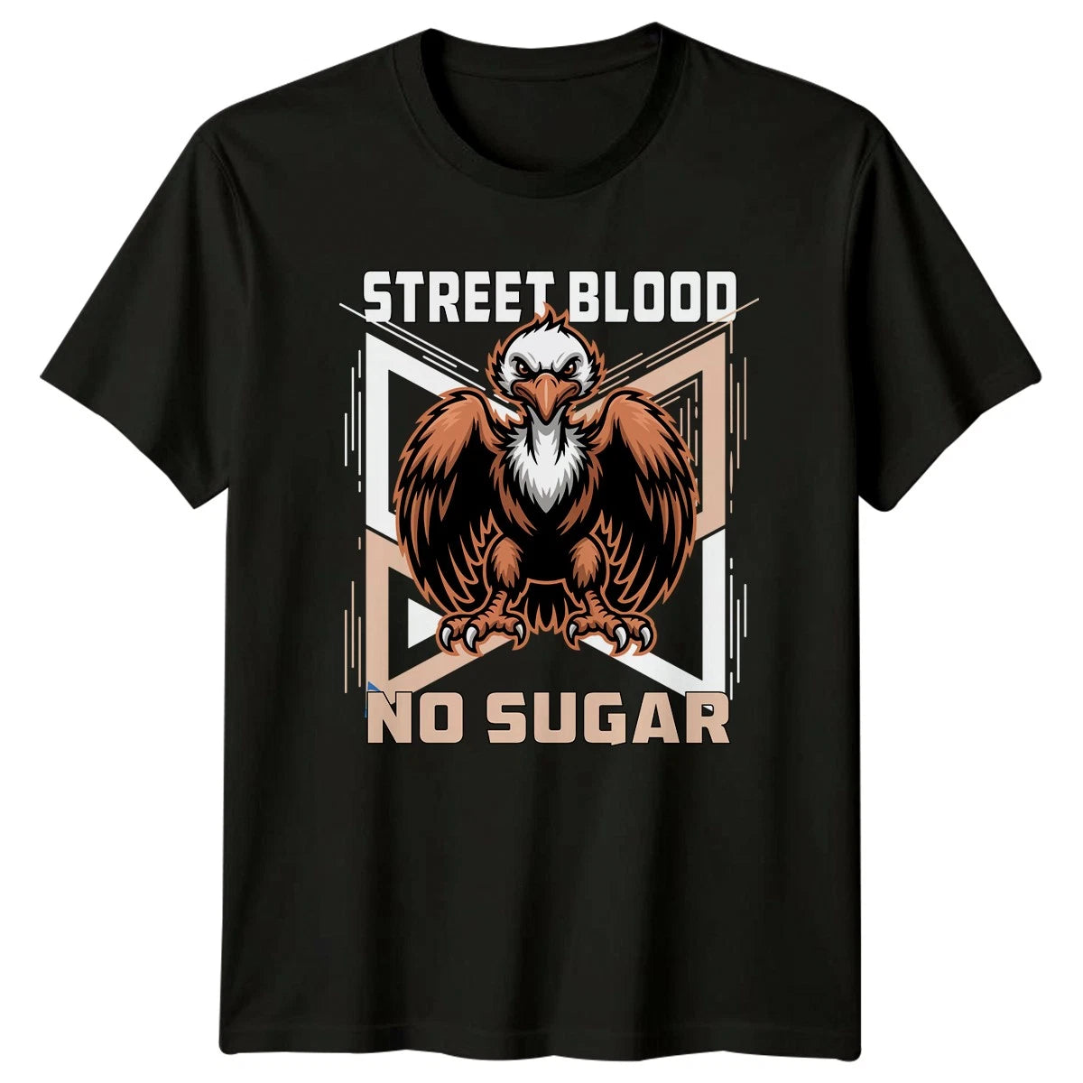 Street Blood No Sugar Mens T-Shirt Urban Graphic Streetwear Fathers Day Gift