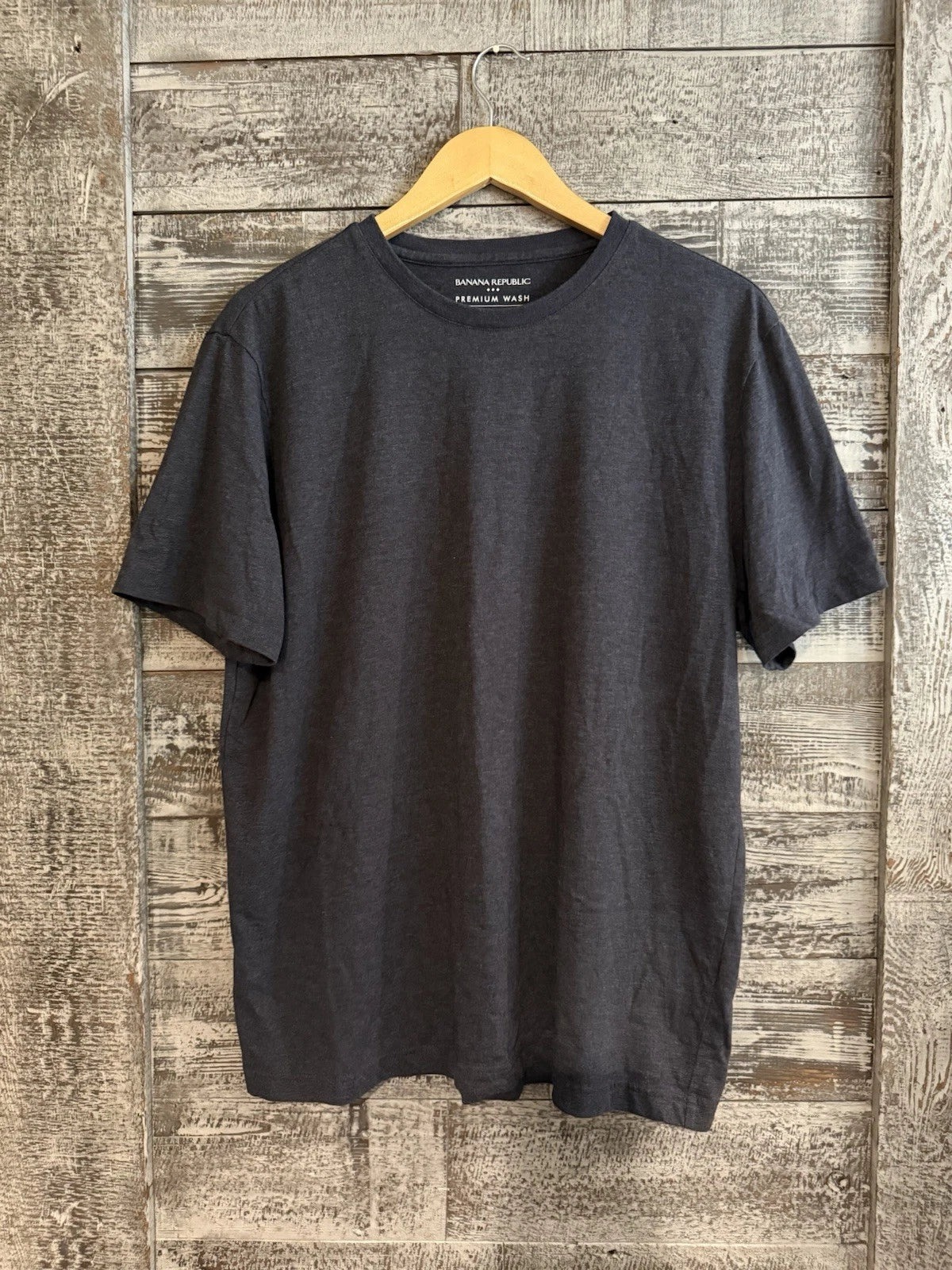 Banana Republic Premium Wash T Shirt Blue Mend Size L Excellent Condition