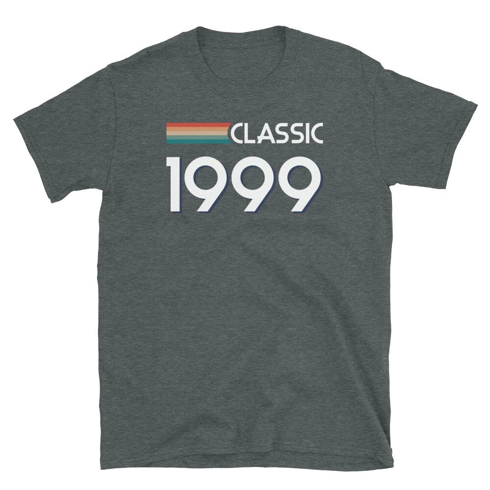 Classic Retro Inspired Graphic Birthday 1999 Vintage Short-Sleeve Unisex T-Shirt