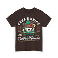 Chefs Knife Coffee Crest Unisex T-Shirt. Final Fantasy Video Game. Tomberi.