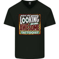 An Awesome Tattooist Mens V-Neck Cotton T-Shirt