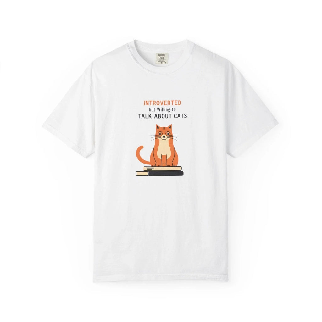Introverted but Willing to Talk About Cats Unisex Tee, Cat Lover Gift, Graphic