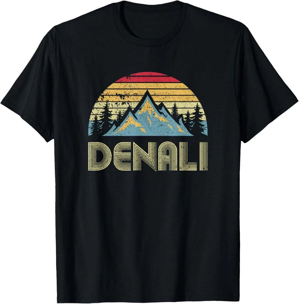 Vintage Mt. Denali National Park Alaska Mountain T-shirt T-Shirt