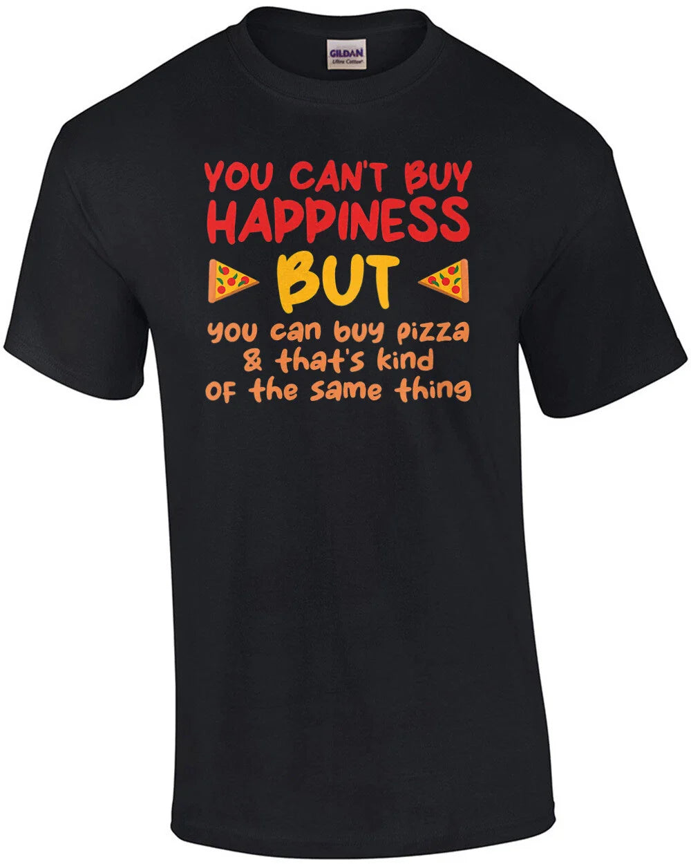 You can't buy happiness but you can buy pizza and that's kind of the same thi...