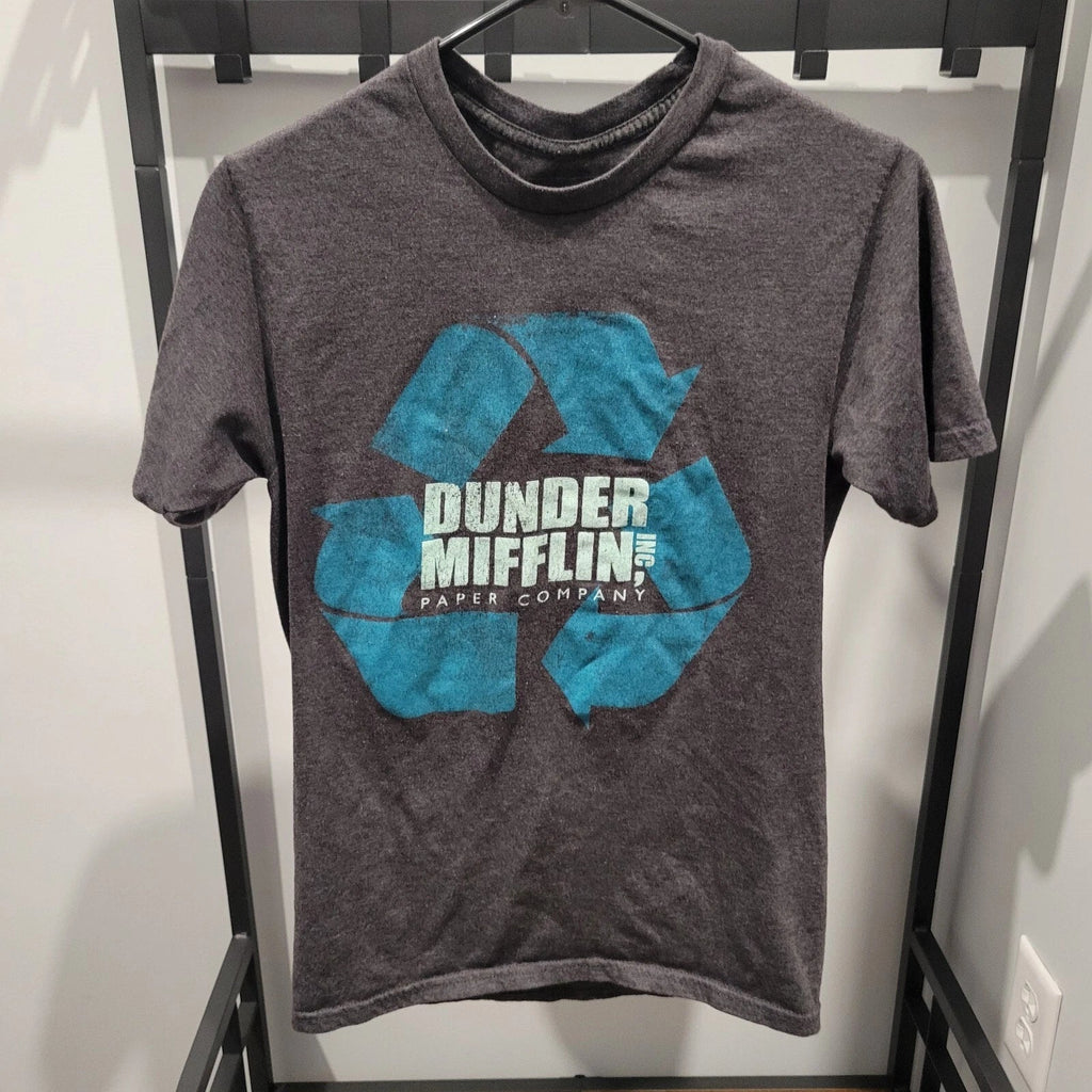 The Office Dunder Mifflin Paper Mens S Gray Tee