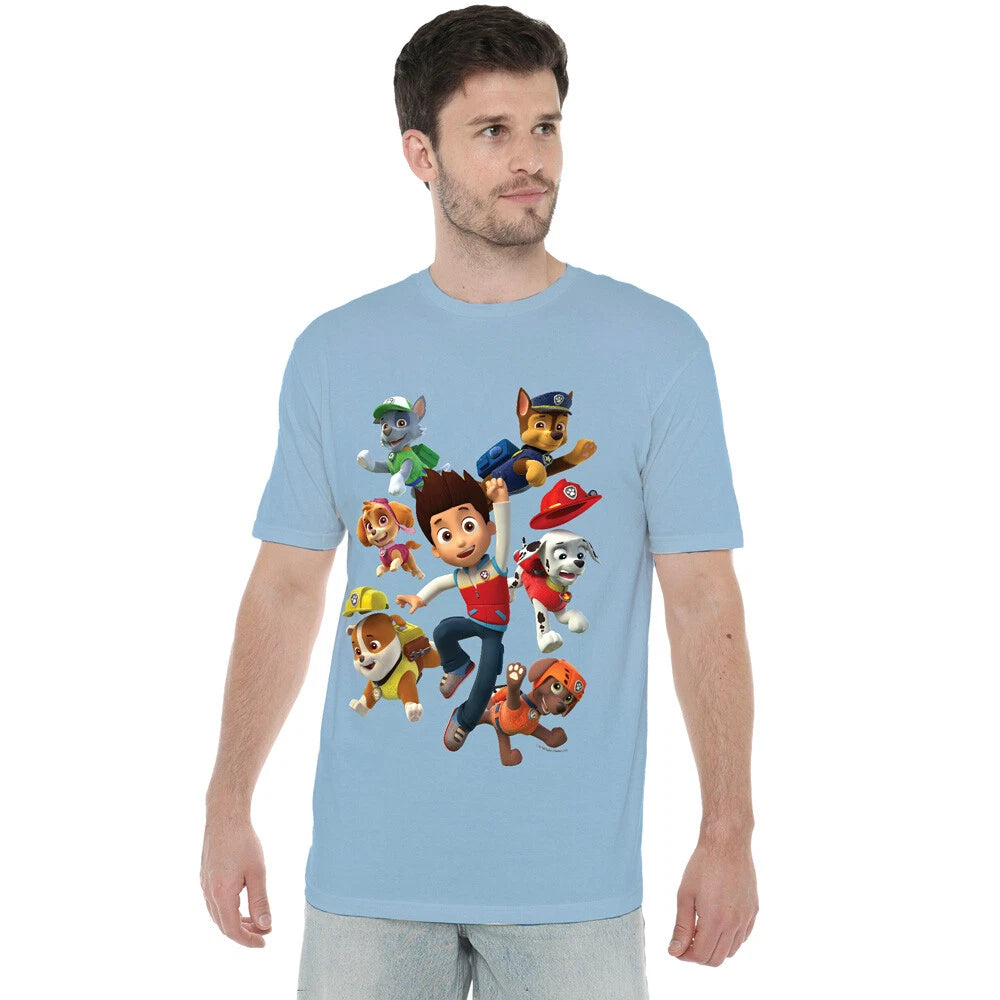 Paw Patrol Ryderâ€™S Pups T-Shirt S-2XL, Light Blue