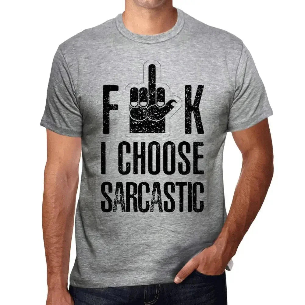 ULTRABASIC men's t-shirt F**k I choose sarcastic F**k I choose sarcastic