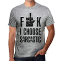 ULTRABASIC men's t-shirt F**k I choose sarcastic F**k I choose sarcastic