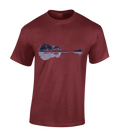 GUITAR OUTDOORS MENS T SHIRT GUITAR PLAYER BAND MUSIC MUSICIAN GIFT IDEA COOL