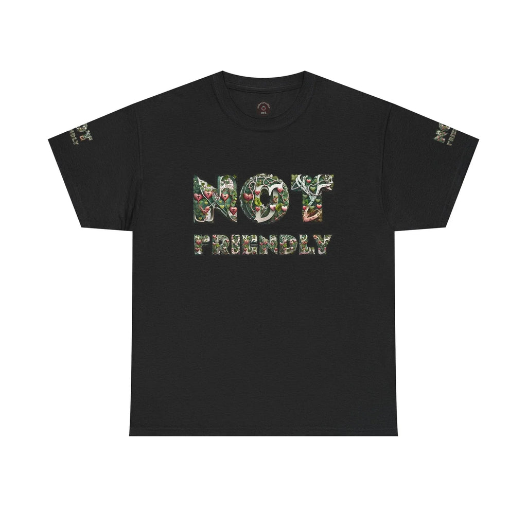 Not Friendly Unisex Tee, Funny Graphic Shirt, Sarcastic Top, Humorous Cotton