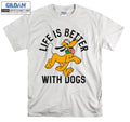 Pluto Life is Better with Dogs T-shirt Gift Hoodie T shirt Men Women Unisex 7164
