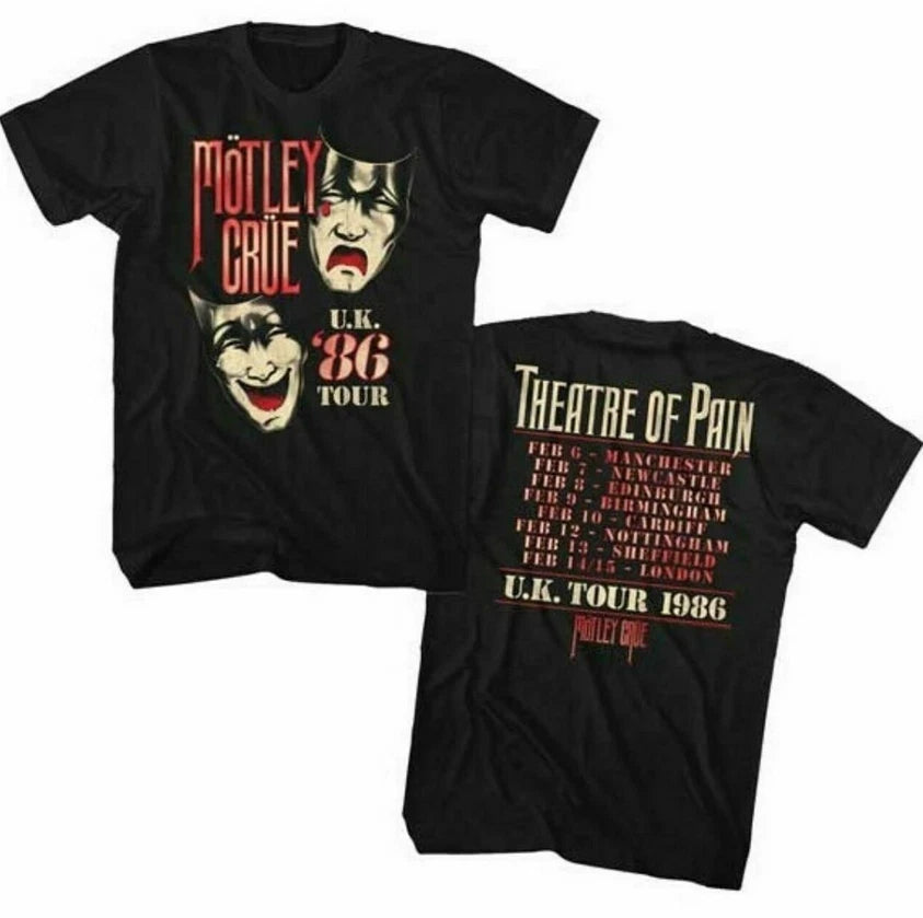 Motley Crue Vintage T-shirt - Theatre of Pain UK Tour 1986