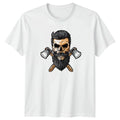 Rugged Bearded Skull Axe Mens T-Shirt Lumberjack Gift For Him