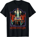 Coffee Gives Me Life Occult Retro Vintage Funny Adult Humor T-Shirt