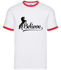 Believe Unicorn - Mens Ringer - Magic Cute Magical