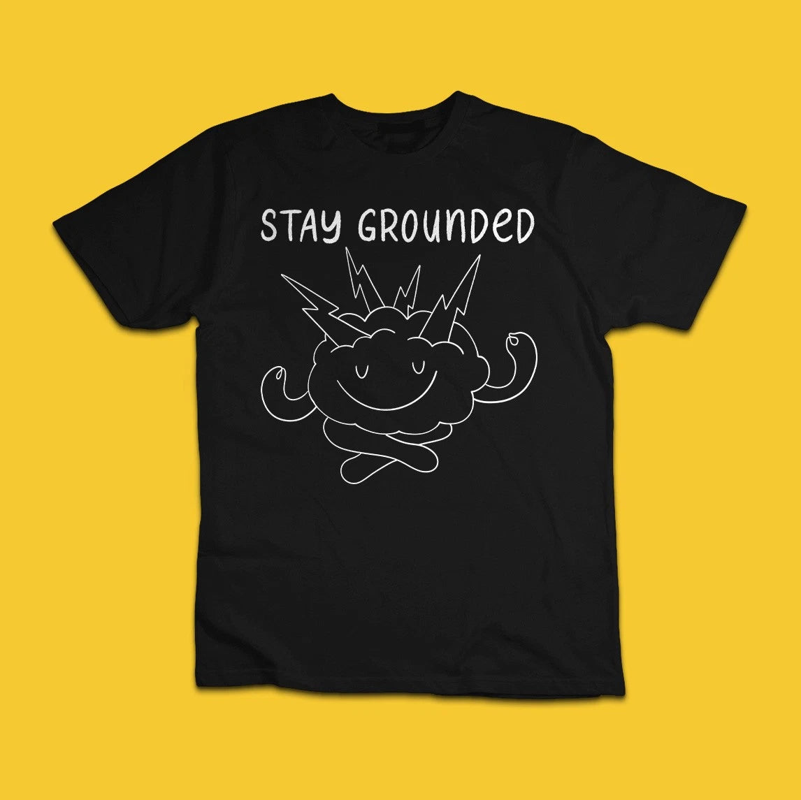Stay Playful Funny Cat Yarn Ball Graphic T-Shirt Cute Cat Lover Humor Tee