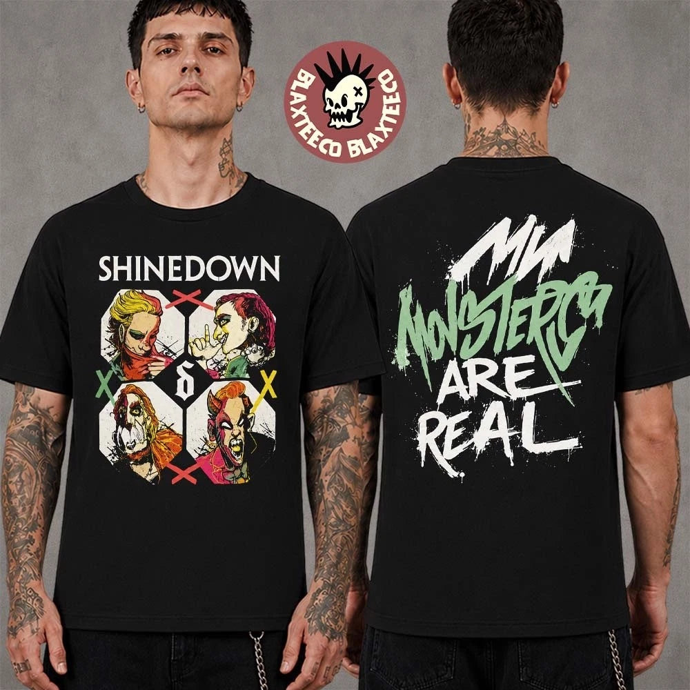 Shinedown Dance Kid Dance Act II 2026 Band Comics Style Monsters Are Real Shirt