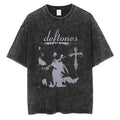 Deftones Vintage Washed T-Shirt Men Women Hip Hop Streetwear Cotton Tee