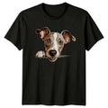 Cute Whippet Dog Peeking Funny Dog Breed T-Shirt