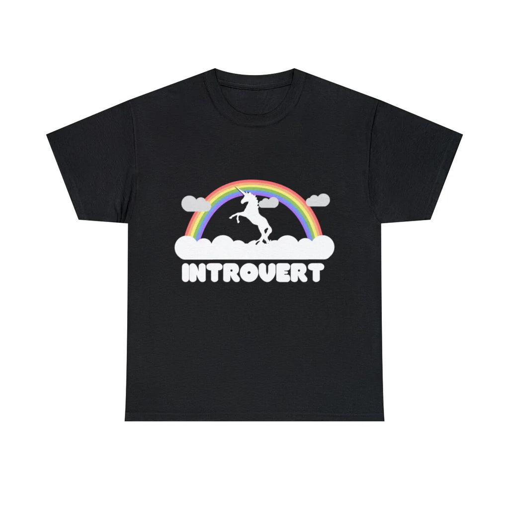 Introvert Graphic Tee Shirt, S-5XL