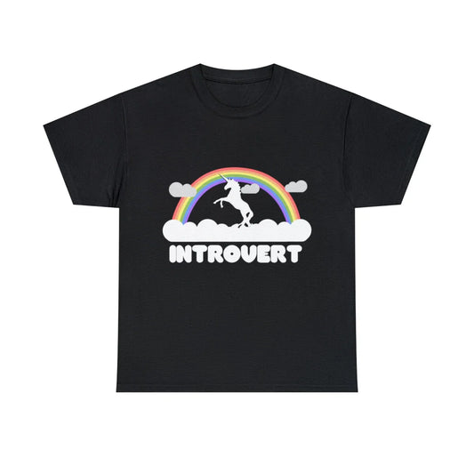 Introvert Graphic Tee Shirt, S-5XL