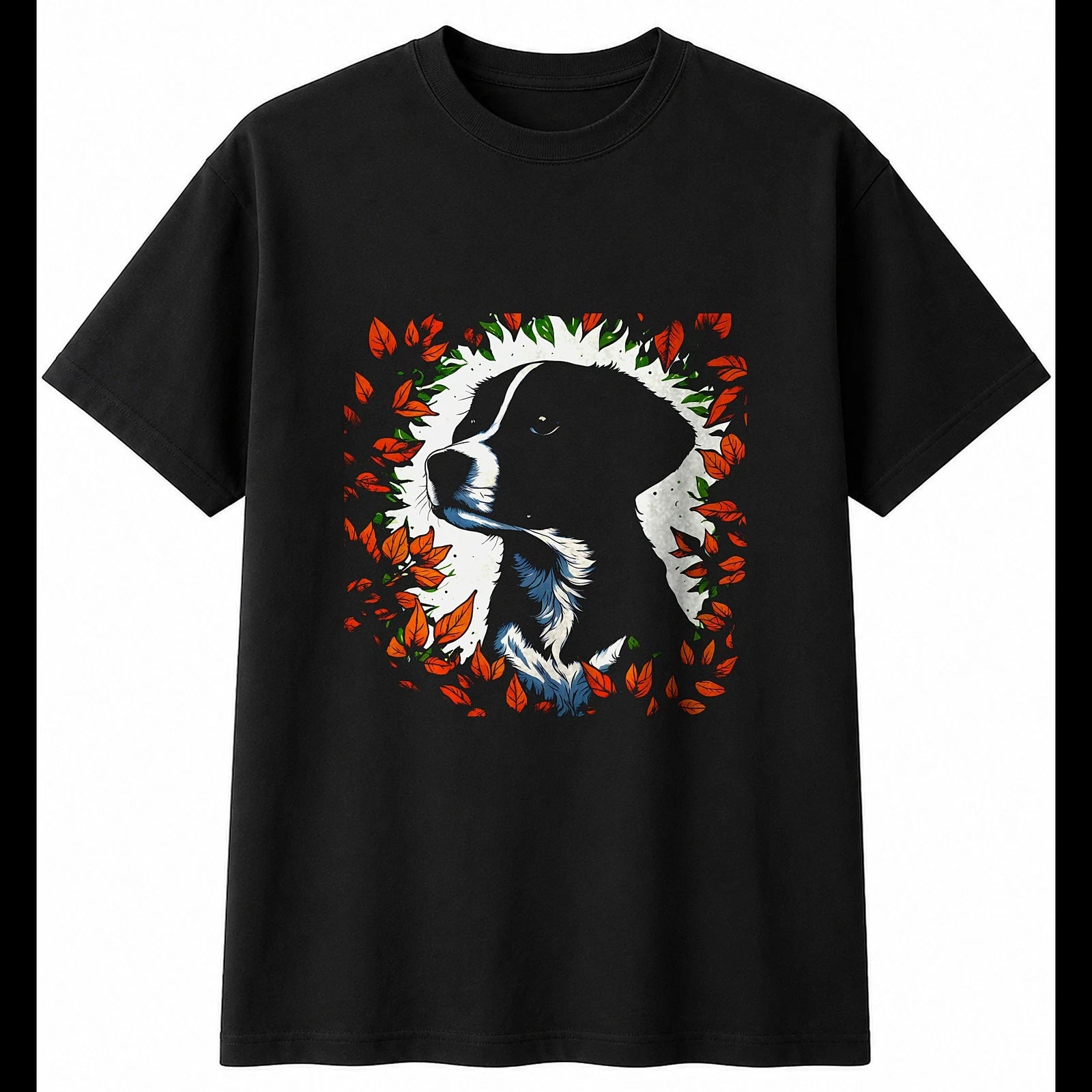 Puppy Sunbeams Dog Cute Mens T-Shirt Black 100% Cotton Present Kawaii