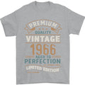 Premium Vintage 60th Birthday 1966 Mens T-Shirt 100% Cotton