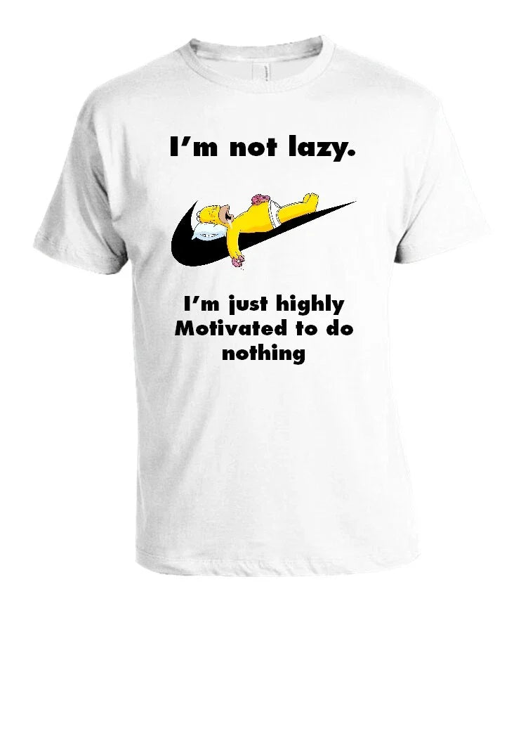 Lazy Homer Simpson T-Shirt All Adults & Kids sizes available