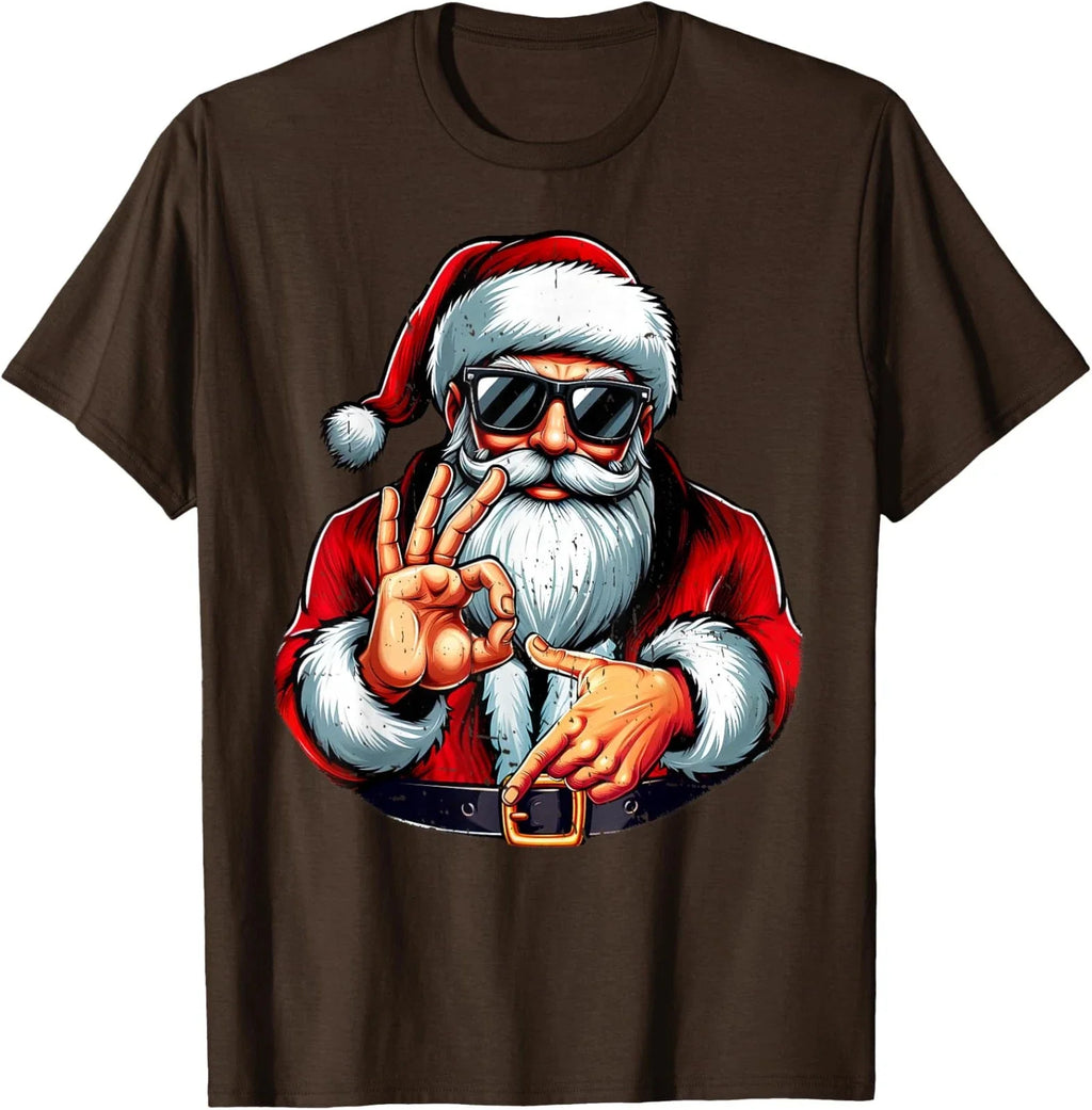 Funny Six Seven 6 7 Meme Santa Christmas Funny Unisex T-Shirt