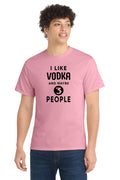 Funny Vodka Introvert T-Shirt Drinking Joke Bar Humor Alcohol Gift Tee