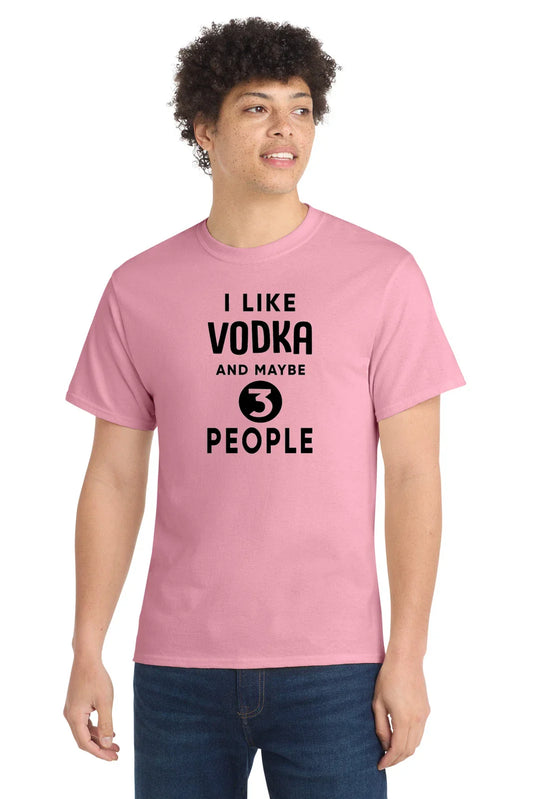 Funny Vodka Introvert T-Shirt Drinking Joke Bar Humor Alcohol Gift Tee